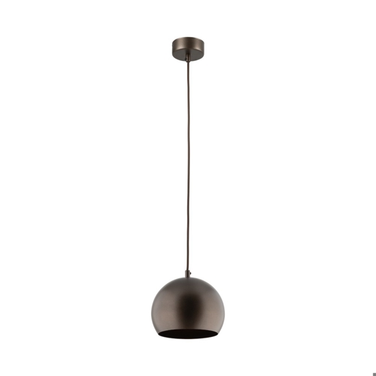 Lampada a sospensione per  cucina a cupola marrone 17 cm